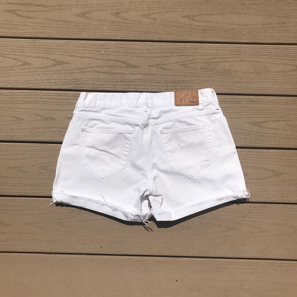 Madewell White Denim Shorts